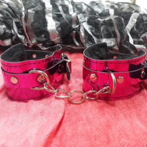 esposas espejadas fucsia