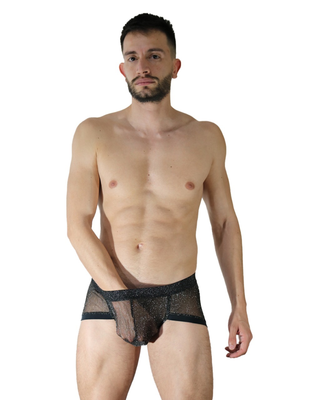 WhatsApp Image 2020-11-16 at 1.14.35 PM Mini Boxer de Tul Lurex Negro con Brillos - Imagen 2