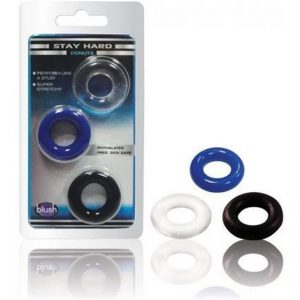Set de 3 Anillos de Silicona - Stay Hard