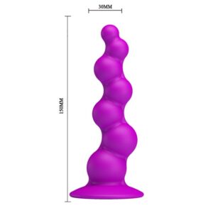 Consolador Anal Plug 15 x 3 cm- Pretty Love Olas
