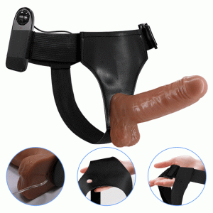 Arnés Vibrador con piel deslizable