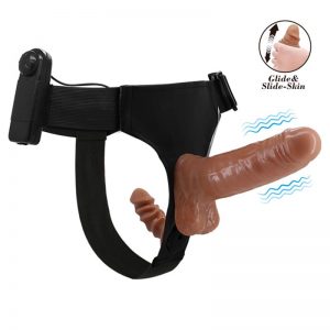 Arnés vibrador con 2 dildos