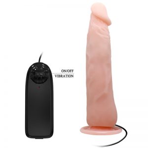 Consolador Vibrador Pene 23 x 4 cm con Ventosa