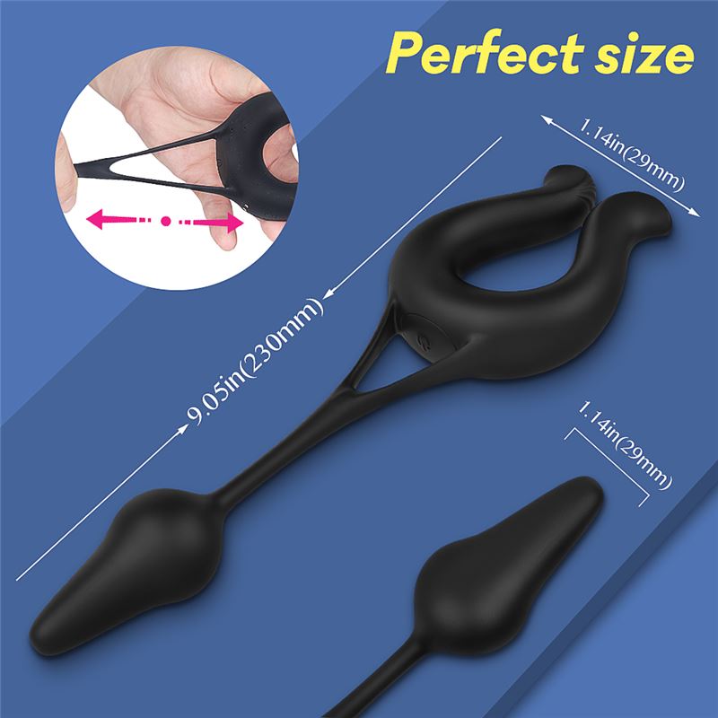 shd-s278-nicole-vibrador-anal-multifuncional-recargable-usb-fba90a3c17b14f91abac2f1c6e3a8e65 Anillo Vibrador Con Plug Doble Penetración - Nicole - Imagen 2