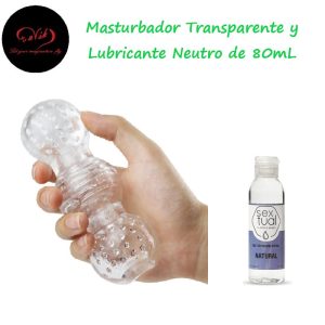 Complete For Men - Masturbador Transparente y Lubricante