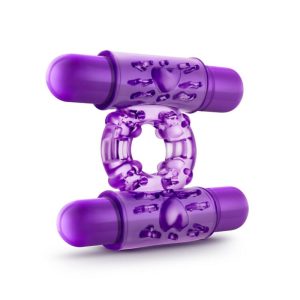 Anillo Vibrador PLAY WITH ME - DOUBLE PLAY - PURPLE