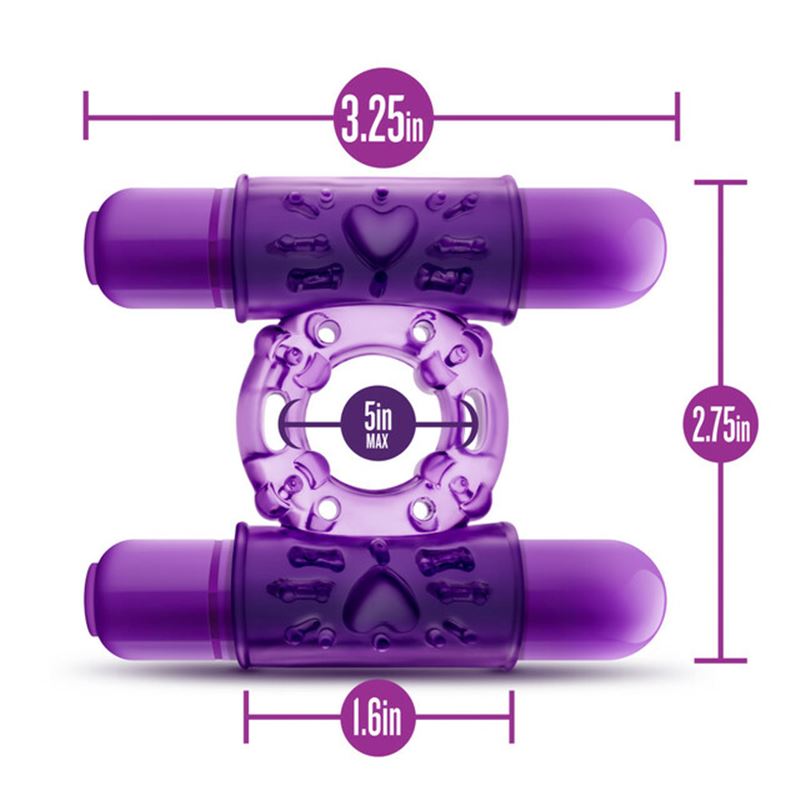 bl-77101-play-with-me-double-dual-vibrating-cock-ring-purple-299af7130d104ee5a67646dafa1844fa Anillo Vibrador PLAY WITH ME - DOUBLE PLAY - PURPLE - Imagen 5