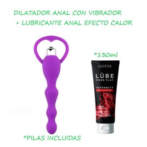 Promo Inexpulsable con pilas y Lub. Anal Calor