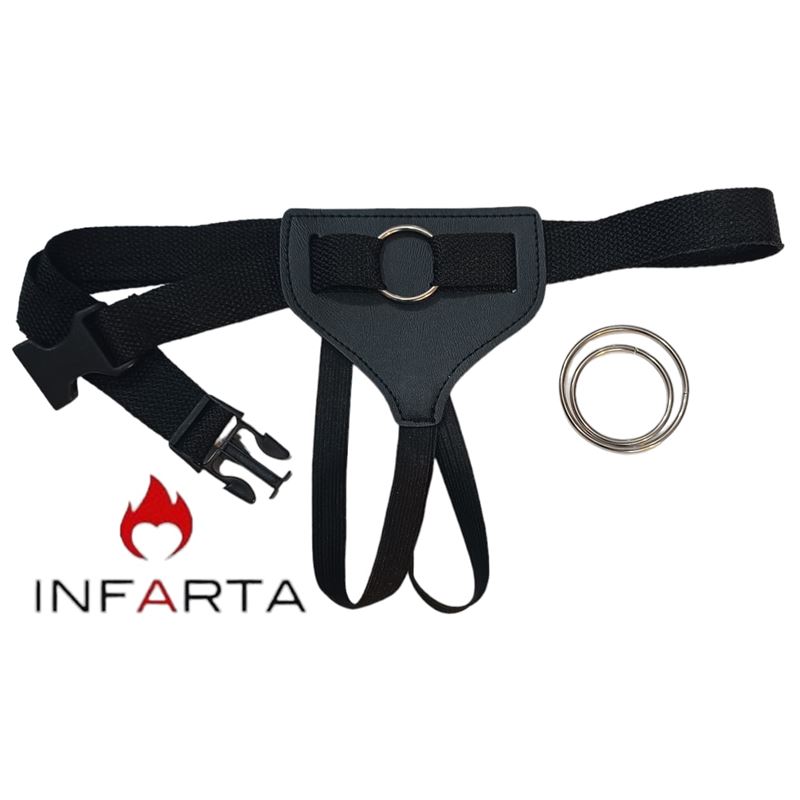 fa-0127-arnes-3-en-movil-femenino-negro-eco-cuero-8c41478731614f59bda722a00a37b36e Arnés regulable 3 en 1 - Imagen 2