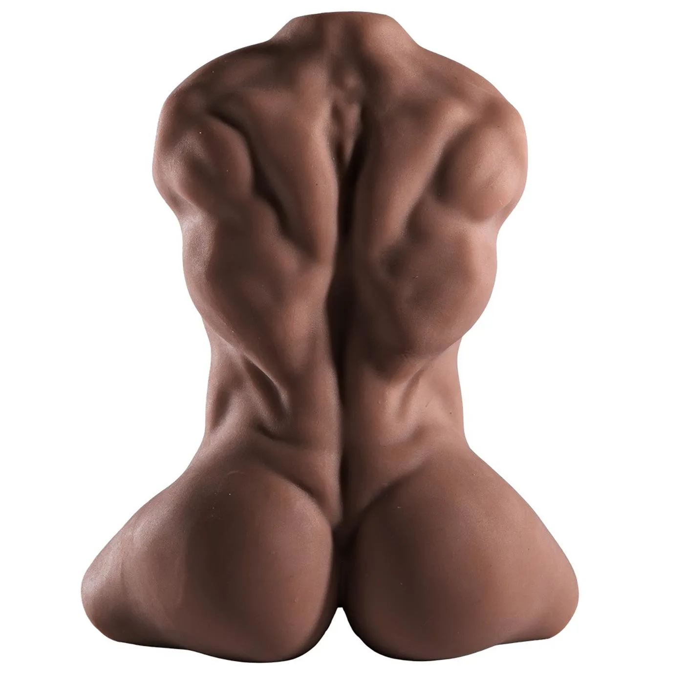 ft-371274-dominus-compact-muscle-torso-with-hyper-realistic-dildo-penis-ass-vibrator-marron-7f5 Consolador torso Dominus - Imagen 2